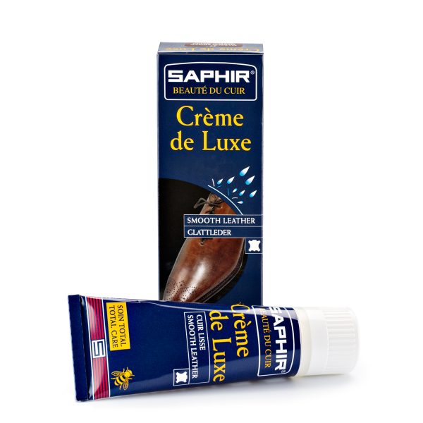 Крем для обуви с губкой Saphir creme de luxe