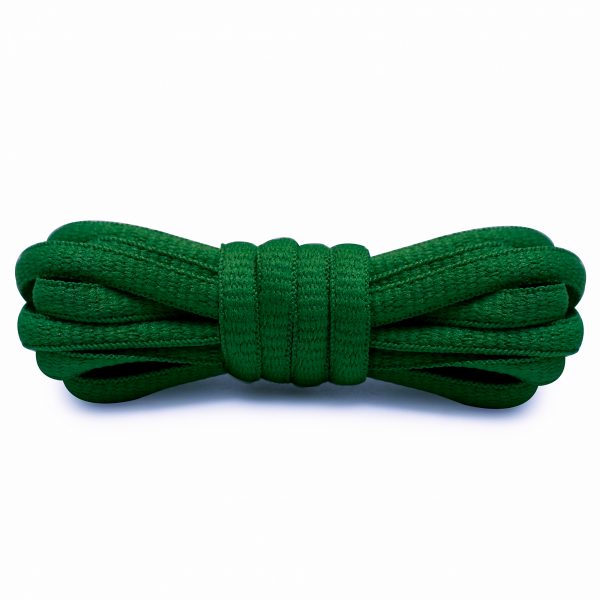 Шнурки овальные 120см — Зеленые
