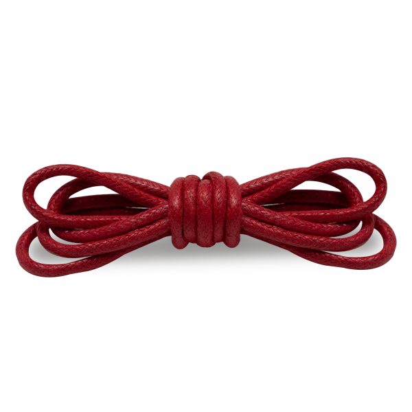 Шнурки вощеные круглые 100 см – Красные