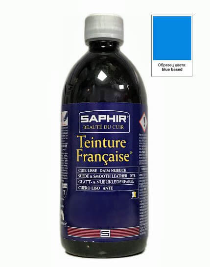 Saphir Teinture краска для кожи, замши, нубука и текстиля 500 мл, синий