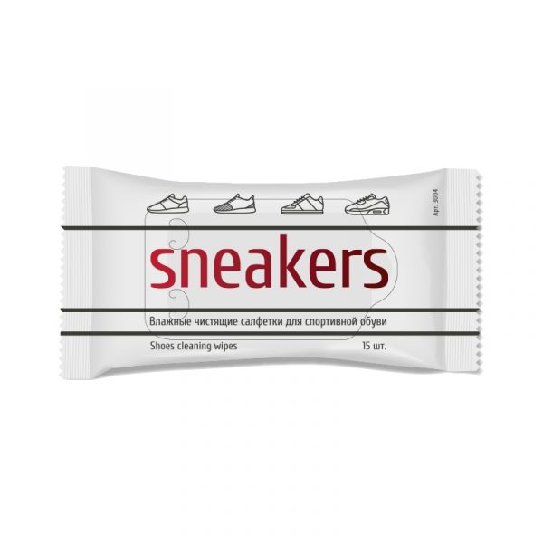 Чистящие салфетки для спортивной обуви WISDOM SNEAKERS LINE, 15 штук