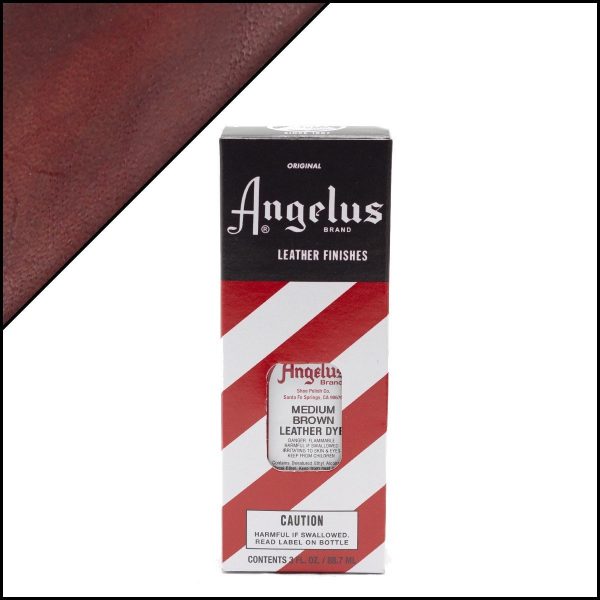 Коричневый краситель для кожи Angelus Leather Dye 3 oz — Medium Brown 023
