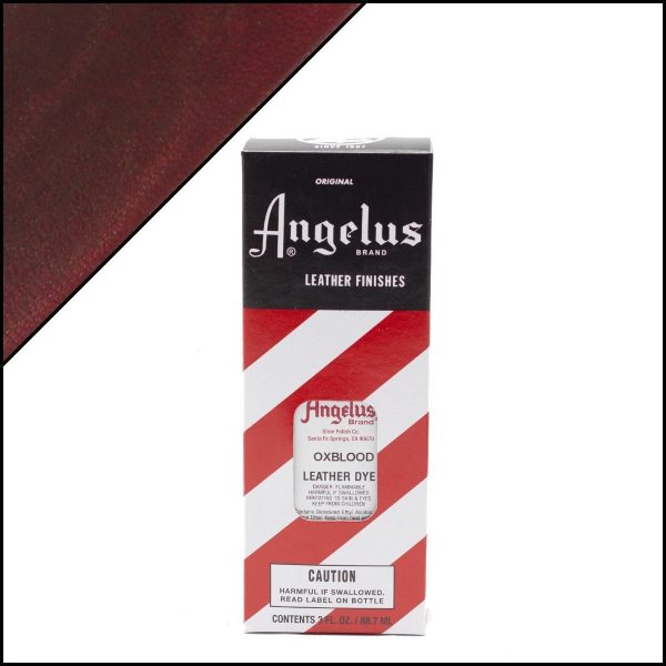 Коричневый краситель для кожи Angelus Leather Dye 3 oz — Oxblood 062