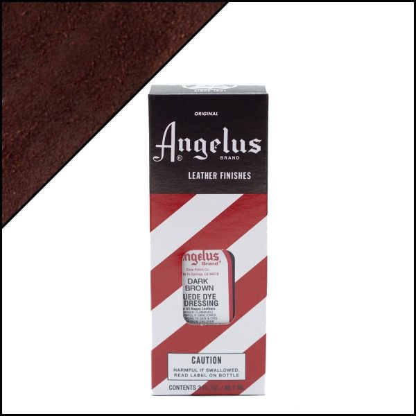 Темно-коричневая краска Angelus Suede Dye для замши и нубука 3 oz — Dark Brown 018