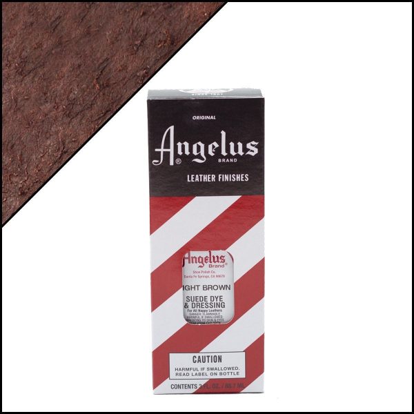 Светло-коричневая краска Angelus Suede Dye для замши и нубука 3 oz — Light Brown 021