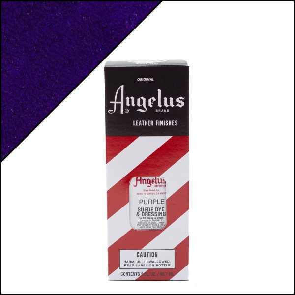 Фиолетовая краска Angelus Suede Dye для замши и нубука 3 oz — Purple 047