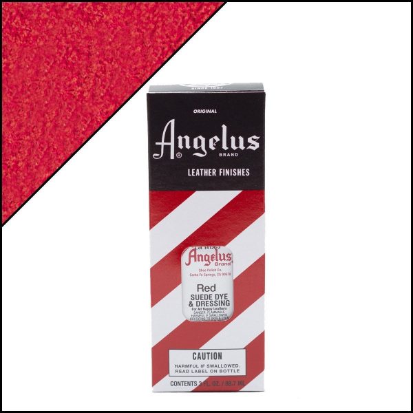Красная краска Angelus Suede Dye для замши и нубука 3 oz — Red 064