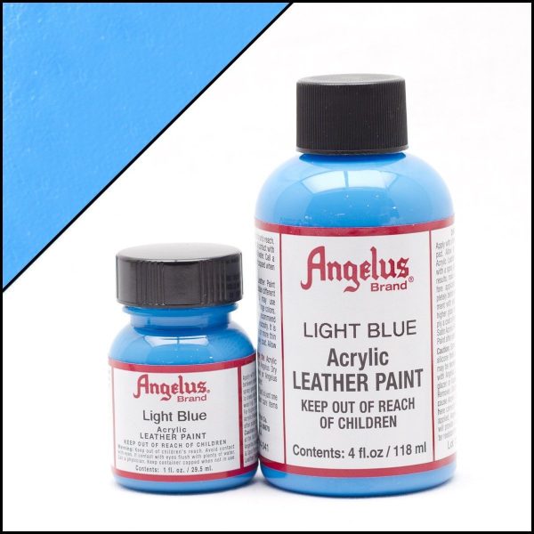 Светло-голубая акриловая краска для обуви Angelus Acrylic 1 oz (29 мл) — Light Blue 041