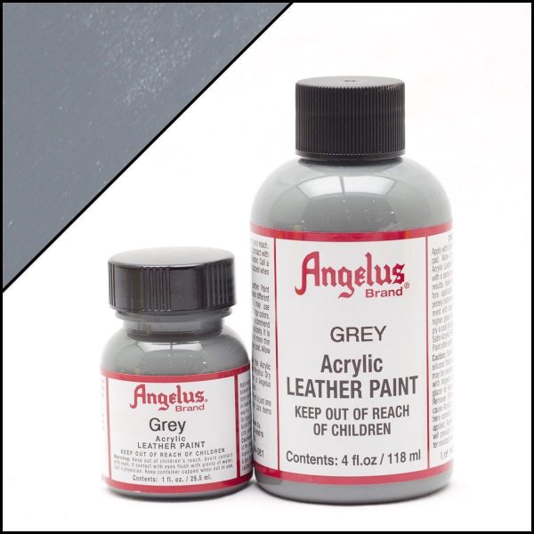 Серая акриловая краска для обуви Angelus Acrylic 1 oz (29 мл) — Grey 081