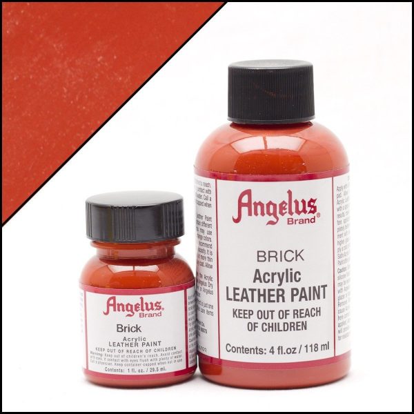Рыжая акриловая краска для обуви Angelus Acrylic 1 oz (29 мл) — Brick 093