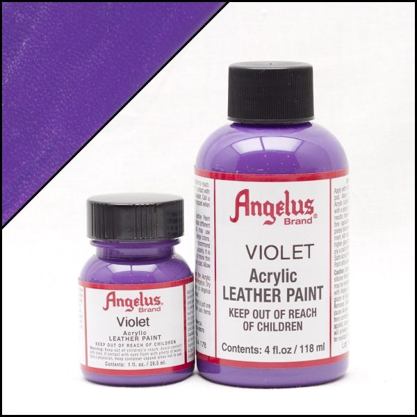 Фиолетовая акриловая краска для обуви Angelus Acrylic 1 oz (29 мл) — Violet 178