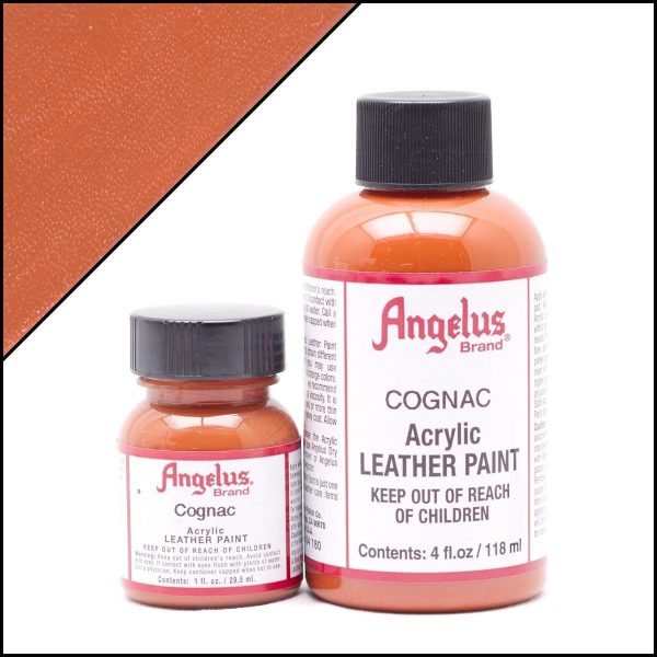 Коричневая акриловая краска для обуви Angelus Acrylic 1 oz (29 мл) — Cognac 180