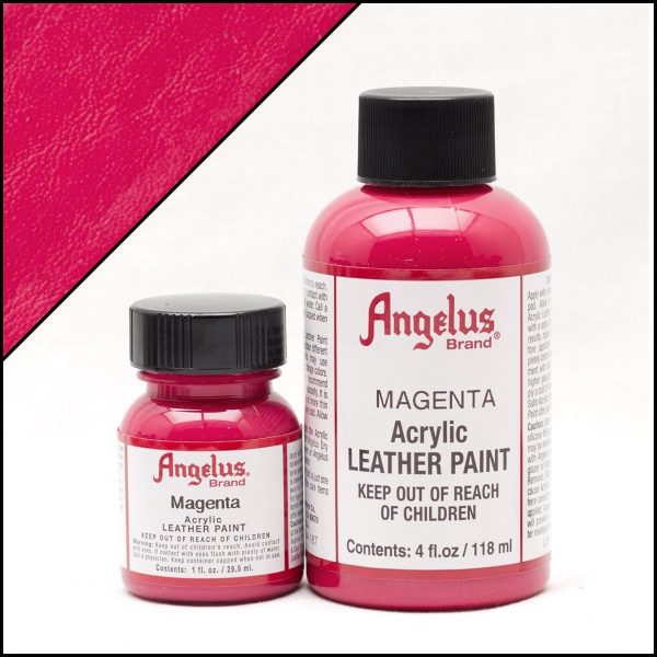 Розовая фуксия акриловая краска для обуви Angelus Acrylic 1 oz (29 мл) — Magenta 187