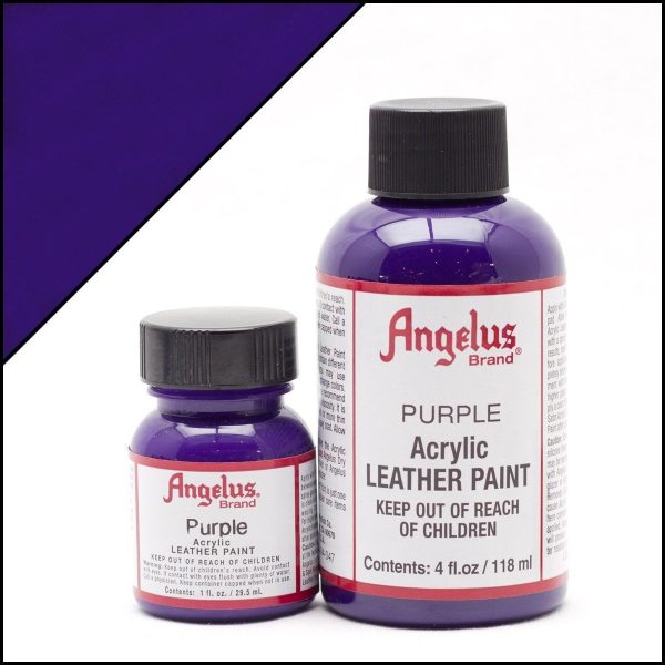 Фиолетовая акриловая краска для обуви Angelus Acrylic 4 oz (118 мл) — Purple 047