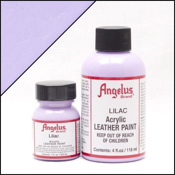 Бледно-фиолетовая акриловая краска для обуви Angelus Acrylic 4 oz (118 мл) — Lilac 175
