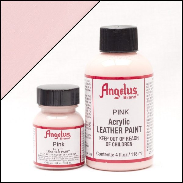 Розовая акриловая краска для обуви Angelus Acrylic 4 oz (118 мл) — Pink 188
