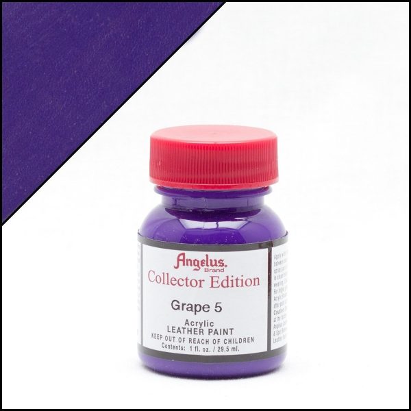 Фиолетовая акриловая краска Angelus Collector Edition для кожи 1 oz (29 мл) — Grape 337