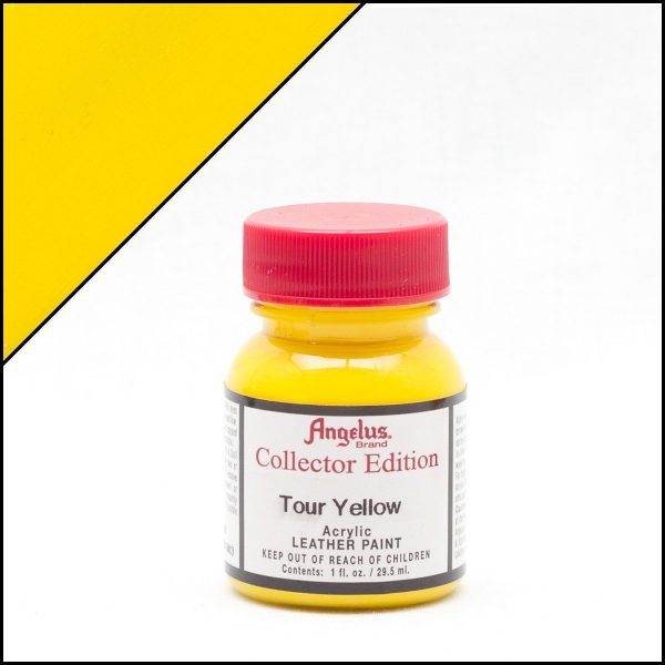 Желтая акриловая краска Angelus Collector Edition для кожи 1 oz (29 мл) — Tour Yellow 343