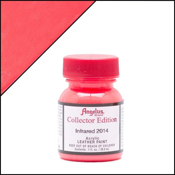 Красная акриловая краска Angelus Collector Edition для кожи 1 oz (29 мл) — Infrared 2014 345