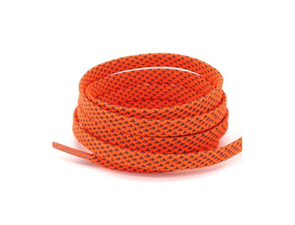 Светоотражающие шнурки плоские 120см — Кислотно оранжевые