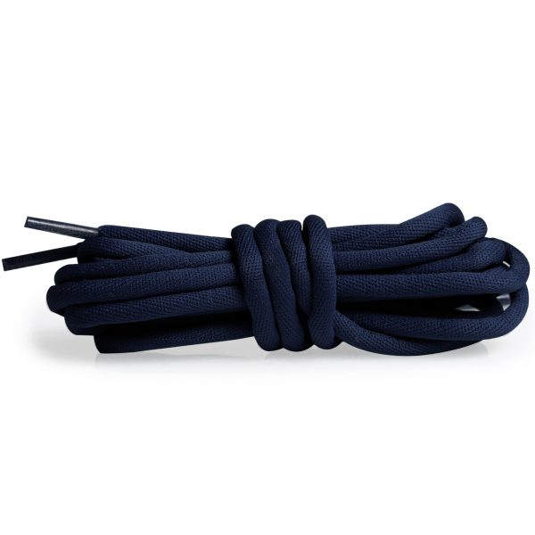 Шнурки круглые гладкие 120 см – Темно-синий
