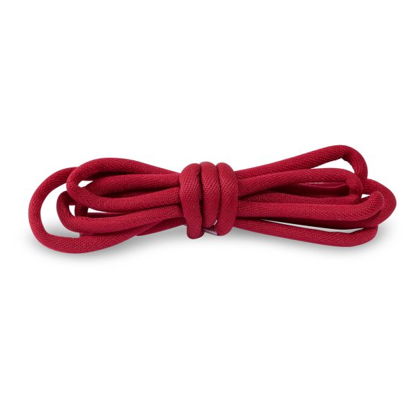 Шнурки круглые гладкие 120 см – Винно-красный