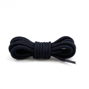 Шнурки круглые плетеные 120 см — Темно-синий