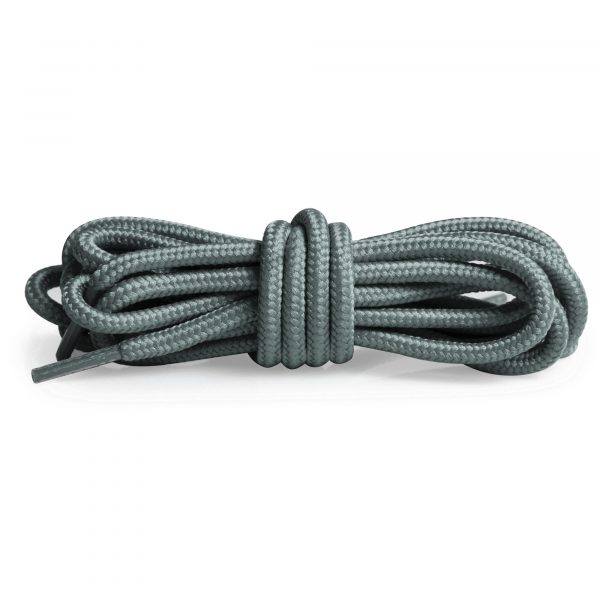Шнурки круглые плетеные 150 см – Светло-серый