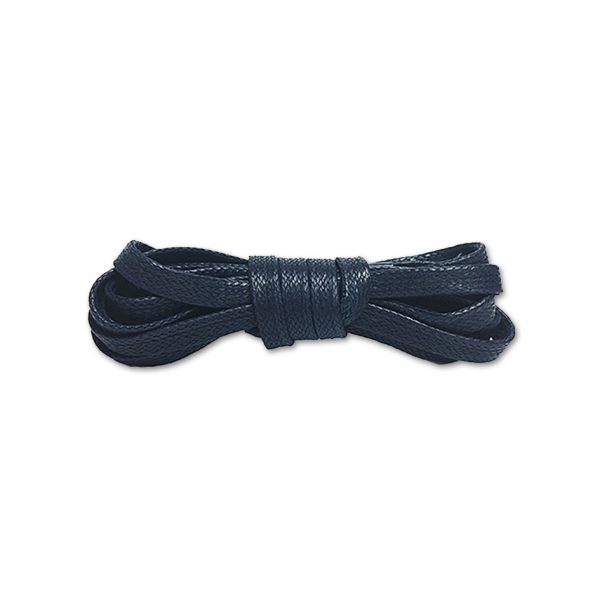 Шнурки плоские вощеные 90см — Темно синие