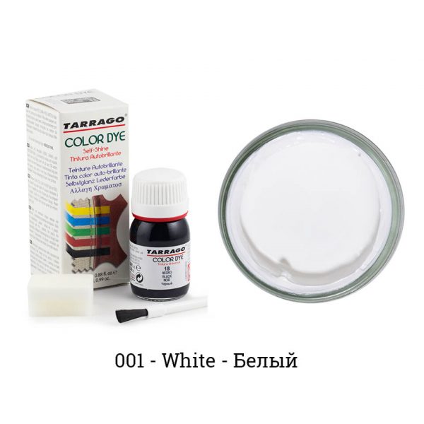 Белый краситель Tarrago Color Dye для кожи и текстиля