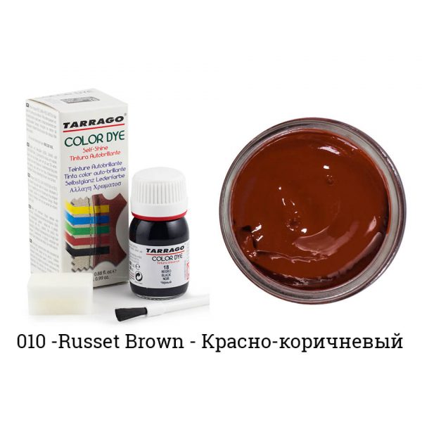 Краситель Tarrago Color Dye для кожи и текстиля, красно-коричневая